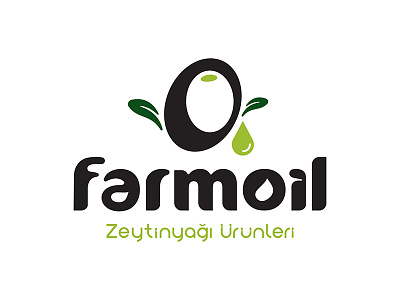 Farmoil black design green logo oil olive