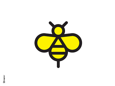 Bee bee creative i̇con logo vector