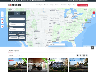 pointfindertheme.com WordPress Directory website