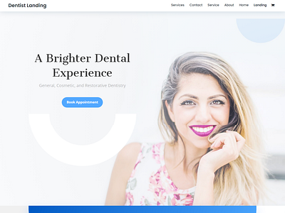 Dentist website made by Divi theme