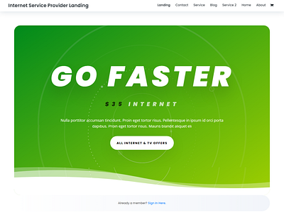 Go faster website made Divi Theme