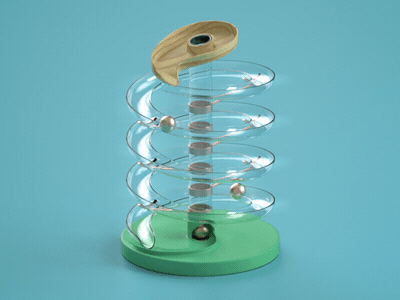 Spiral 3d cinema4d dynamics motion motiongraphics prorender simulation