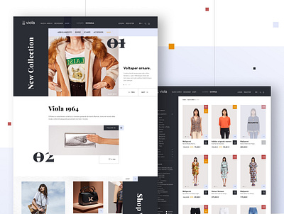 Viola 1964 Website art direction brand identity design e commerce ecommerce fashion graphic design shop sketch ui ux ui design ux design web design web designer website