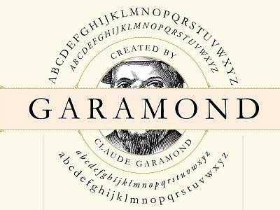 Detail of A History of Garamond poster