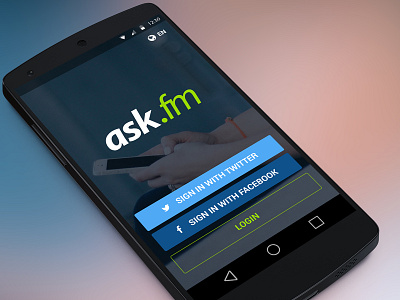 Ask.fm | Splash Screen android ask.fm screen splash