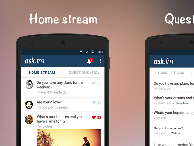 Ask.fm | Home Stream & Questions