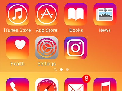 Make iOS Great Again gradient icon instagram ios redesign