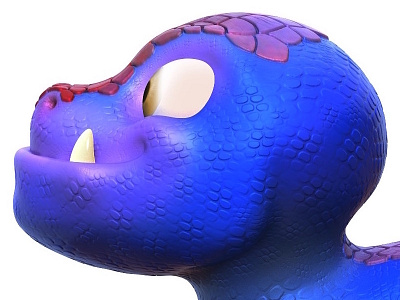 Small dinosaur 3d cartoonish character render sculpt zbrush