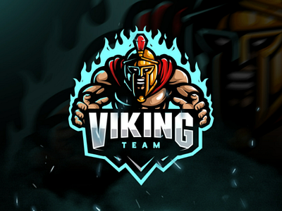 Viking team character esport graphic design logo sport team