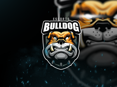 Bulldog logo branding character design esport gamer illustration logo mascot sports t shirt vector