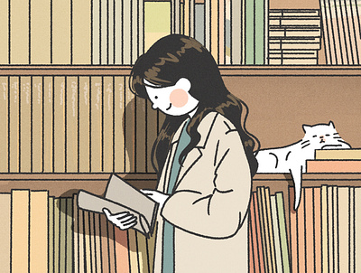 Book store illustration