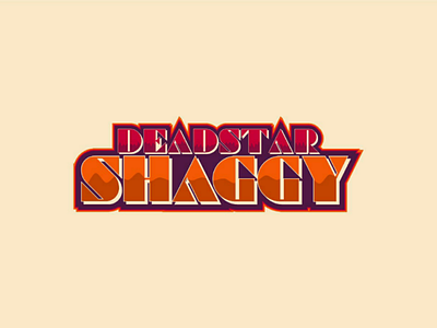 Deadstar Shaggy Mascot Typography Logo 2d 3d cartoonist creative deadstar gaming graphic design illustration logo mascot mascotlogo typo waves