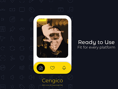 Cengico Line UI Essentials Icon Set ceng cengico clean essentials icon iconset interface line simple ui user interface vector