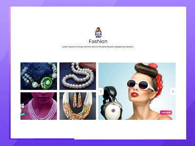 Slider design fashion jewelry mockup pearls slider ui ux website