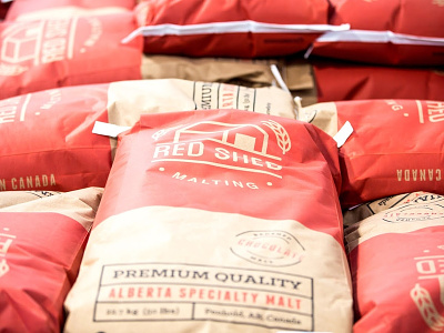 Red Shed Malting packaging packaging design