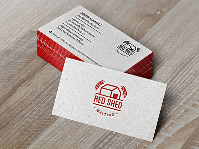 Red Shed Malting Business Cards business cards