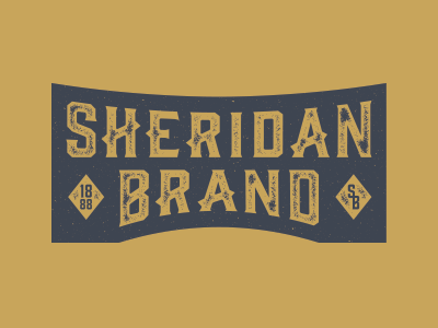 Sheridan Brand Opt 2 branding city industrial sheridan texture typography wyoming