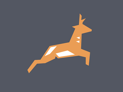 Pronghorn antelope buck dash geometric pronghorn trail running
