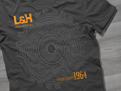 L&H Industrial T-Shirt cool gear grit industrial machine mining
