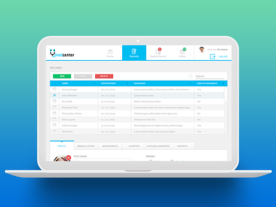 Healthcare Platform free psd free templates responsive user experience user interface webdesign