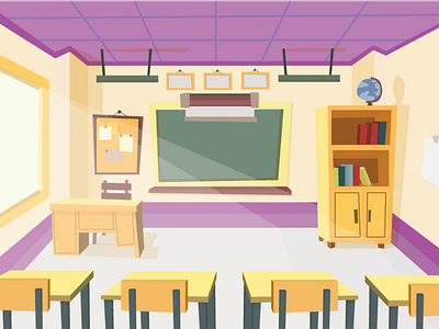 Classroom Background vector by AK Renomeron on Dribbble