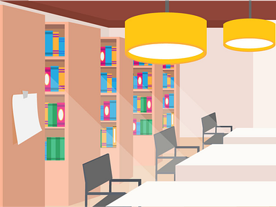 Library Background Vector