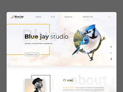 Website for Blue jay studio