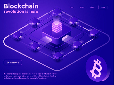 Blockchain illustration svov