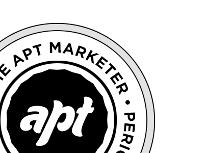 The Apt Marketer badge logo