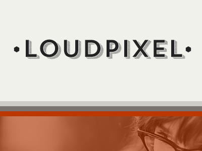 Brand New Loudpixel loudpixel orange typography