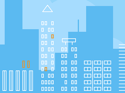 City buildings cities illustration motion vector