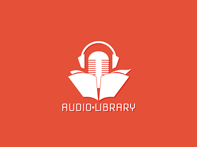 Audio Library design illustration logo ui
