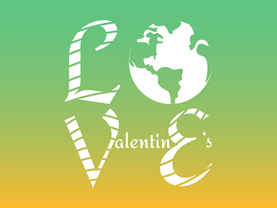 LOVE VALENTINE'S design illustration logo ui