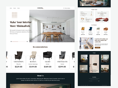 Landing Page - FURNITURE 🪑 3d animation branding design furniture furniture page graphic design icon ikea illustration landing animation logo minimal motion graphics ui ui animation ux ux animation website