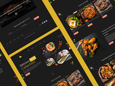 Food landing page design food food app foodie product design ui ui ux ui ux design uidesign uiux ux website