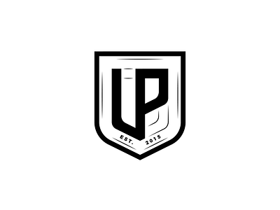 football badge | LP concept (white version) badge badgedesign branding design flat icon illustration illustrator lettering logo negative type typography vector