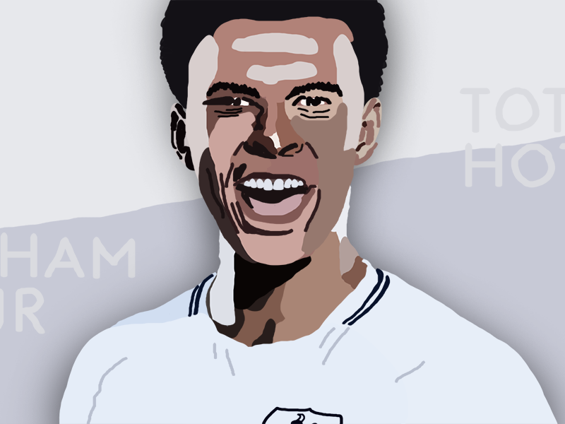 soccer illustration | Dele Alli (1/6) by Lorenzo Paoletti on Dribbble