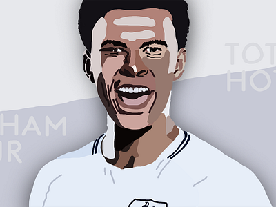soccer illustration | Dele Alli (1/6) art design illustration illustrator photoshop psd soccer tottenham