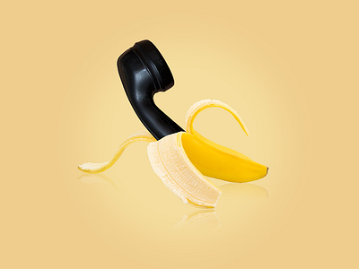 Banana phone.🍌📞 art banana design edit icon phone photoshop psd surreal visual visual art