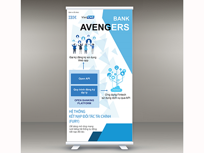 Standee advertisement design illustration