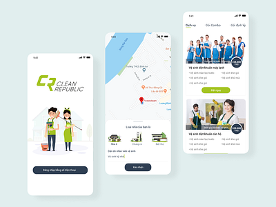 CLEAN REPUBLIC APP app clean design household ui ux