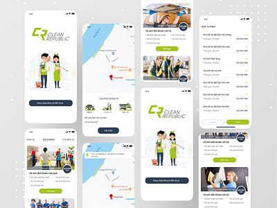 CLEAN REPUBLIC design illustration ui ux