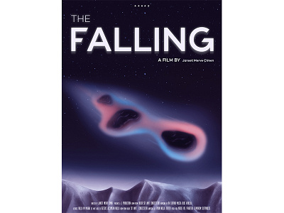 THE Falling art design digital 2d digital art fall falling hello dribbble illustration illustration design meteor movie movie poster typography vector