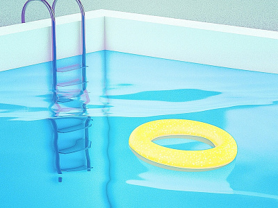 swimming pool 3d animation c4d design graphic design render sport visual visual art