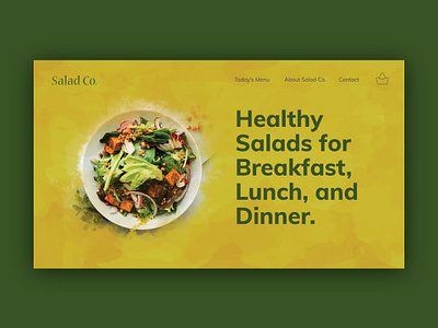 Salad Brand UI concept concept design minimal ui ui design ux