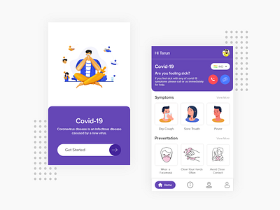 covid 19 App Concept android app app app design best dribbble shot clean concept design coronavirus covid19 health healthcare icon illustration interface ios app mobile app design mobile ui ui uidesign uiux uxdesign