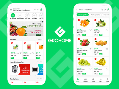 Grocery App Screen