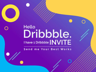 Dribbble Invite branding concept design minimal typography vector website