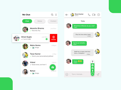 Chat App UI/UX Concept