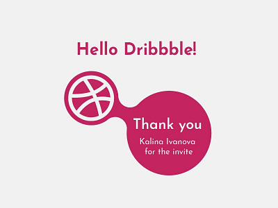 Hello Dribbble debut dribbble graphic hello dribbble minimal